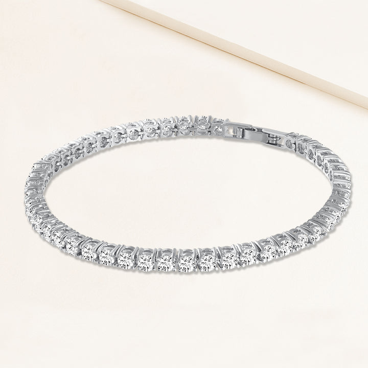 Truly Yours 6.5CTW Round Cut Tennis Bracelet - Includes Extender