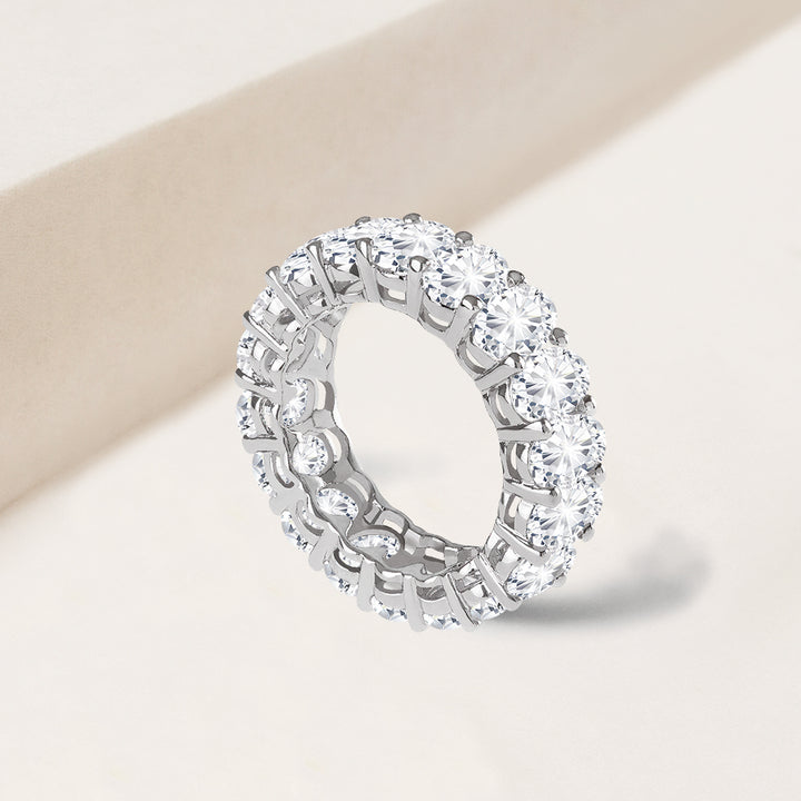 Eternal Staple Oval Cut Eternity Band Ring