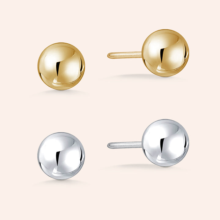 Two Ways to Allure Sterling Silver Set of 2 Stud Earrings