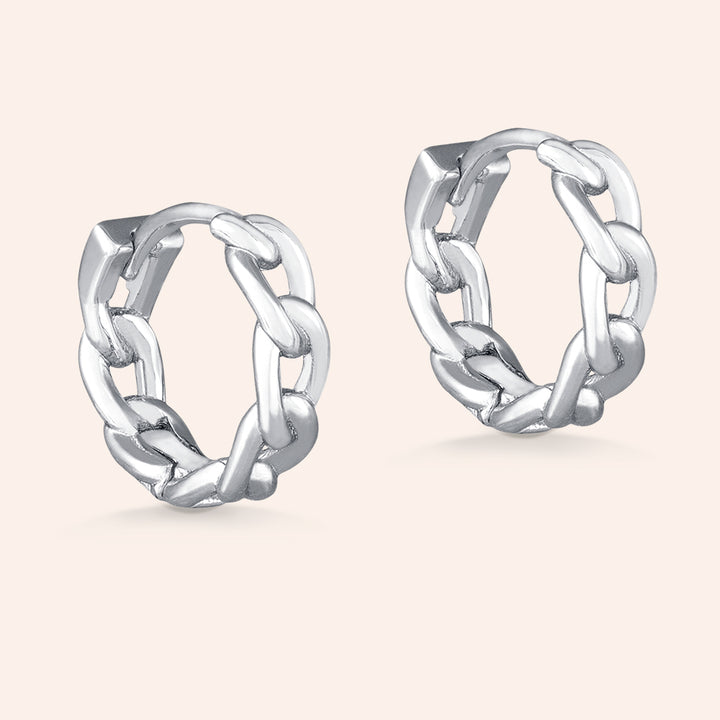 Little Elements Sterling Silver Mini Huggie Earrings