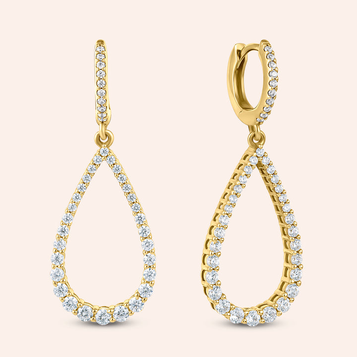 Becca Open Drop Dangling Earrings