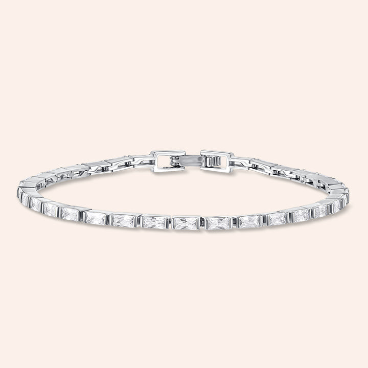 Retreat 4.6CTW Bezel-Set Baguette Cut Tennis Bracelet - Includes Extender