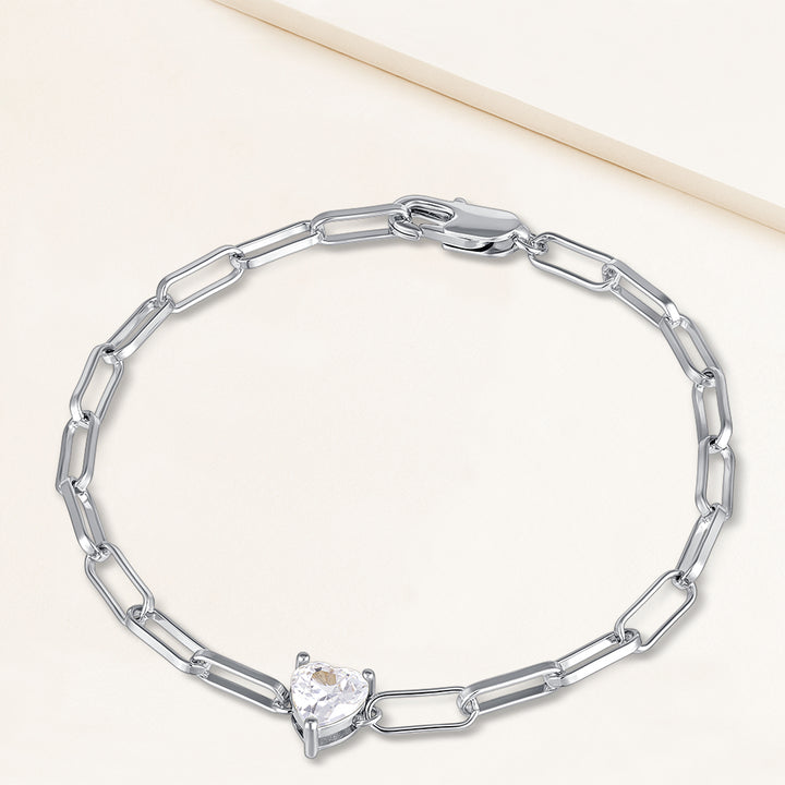 Obsession 2.9CTW Solitaire Clip Chain Bracelet