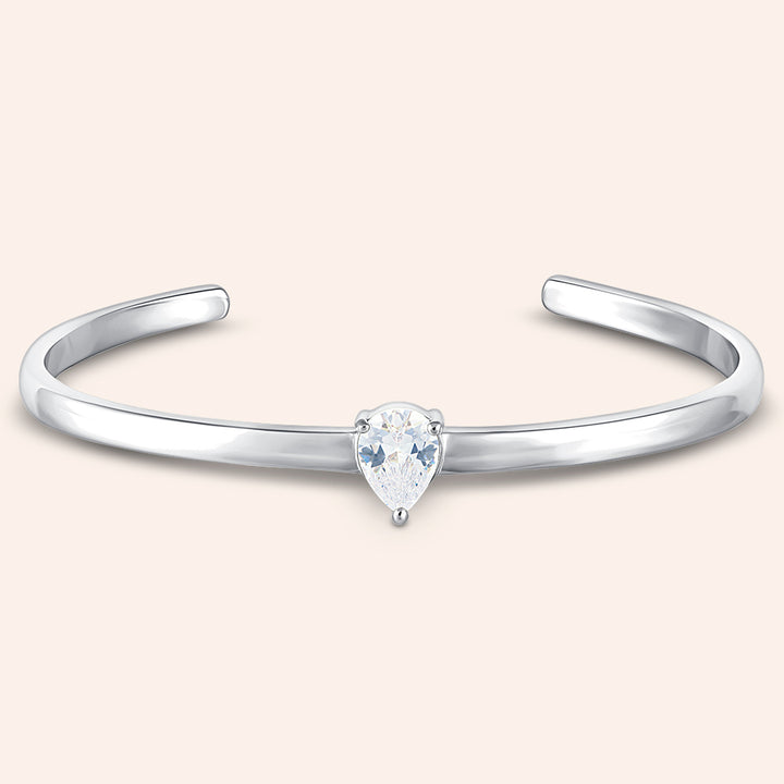 For a Lifetime Solitaire Cuff Bracelet