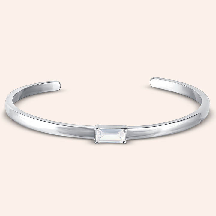 For a Lifetime Solitaire Highly Polished Cuff