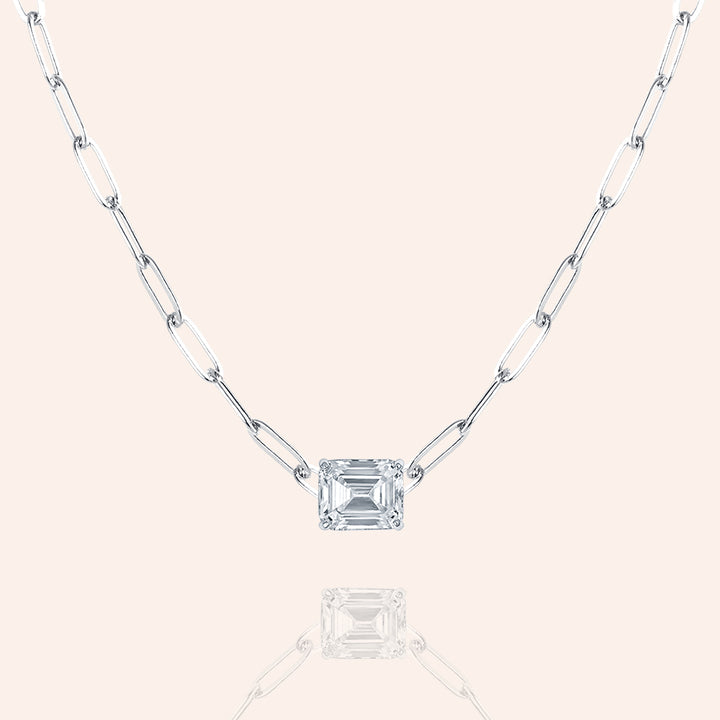 Obsession Emerald Solitaire Pendant Necklace