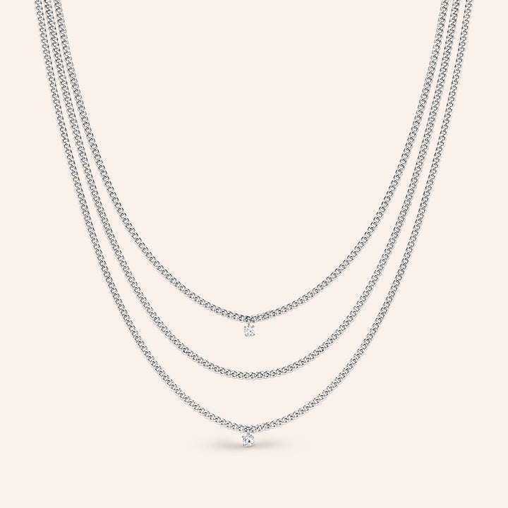 Link it up Cut Curb Chain Layered Necklace